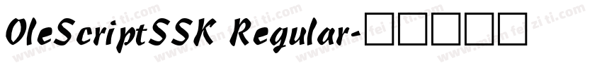 OleScriptSSK Regular字体转换